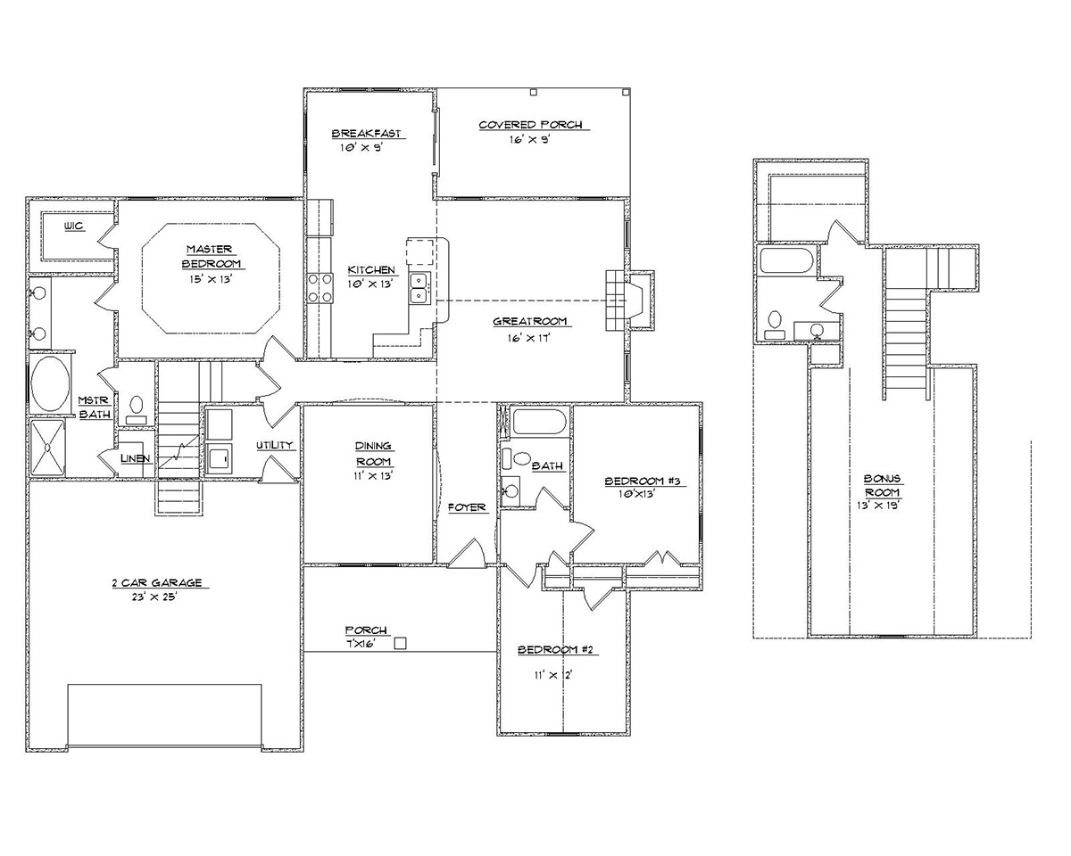 The Hickory floor plan